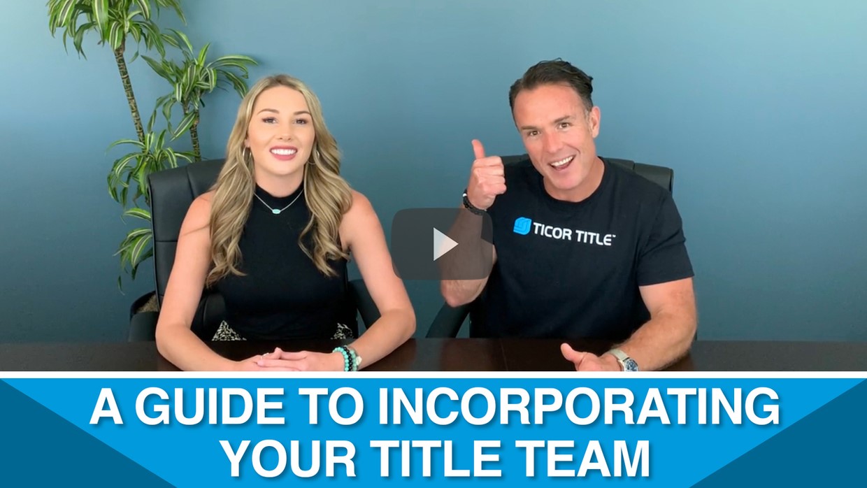 What are the first 3Steps a Real Estate Agent and their Title Team