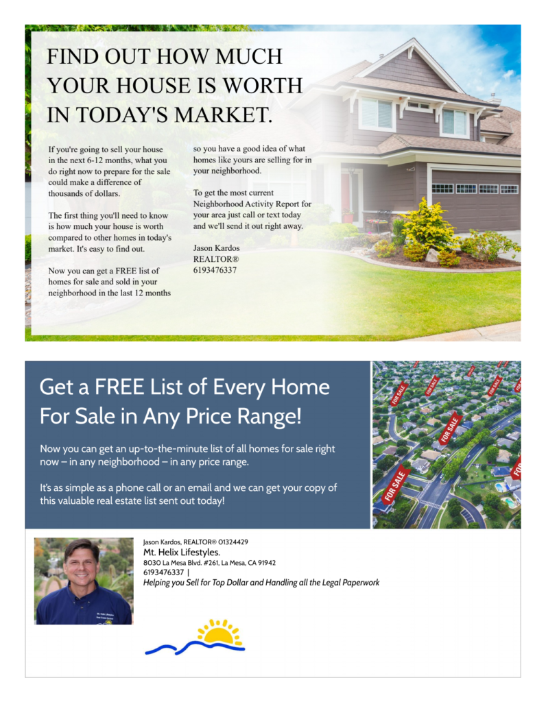 WHAT IS YOUR HOME WORTH IN THIS MARKET? Mt. Helix Lifestyles Real